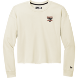 Biggby Bombers New Era Ladies Tri-Blend Fleece Crop Crew