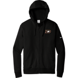 Danbury Hat Tricks Nike Club Fleece Sleeve Swoosh Full-Zip Hoodie